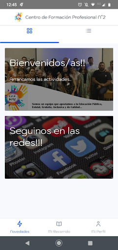 Android application Centro de Formación Profesiona screenshort
