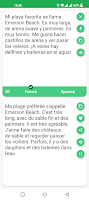 screenshot of French - Spanish Translator