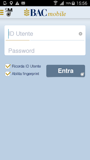 Android application BAC mobile screenshort