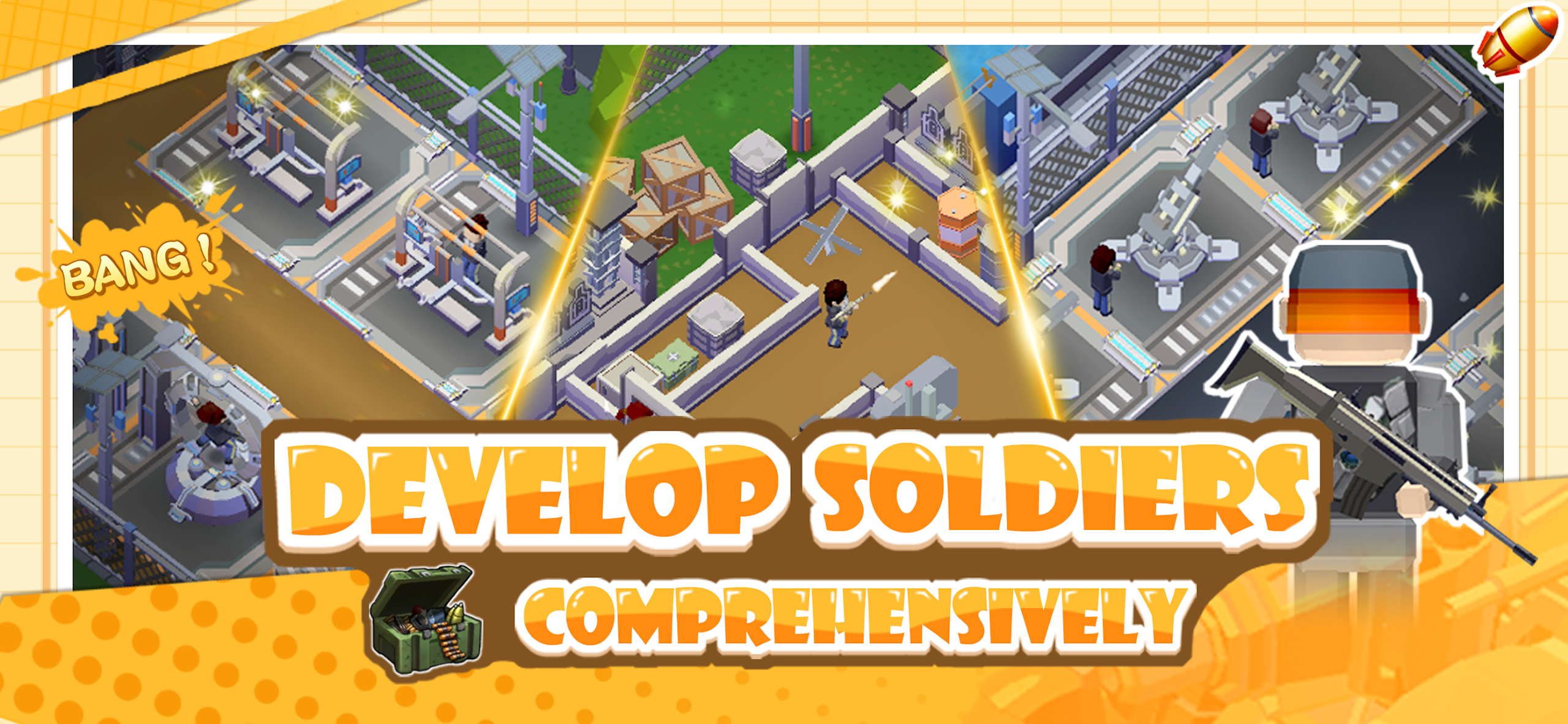 Highlight features of Idle Military SCH Tycoon Games Mod APK