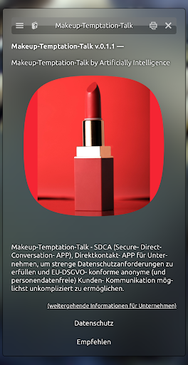 AI:Makeup Temptation Talk Screen 3