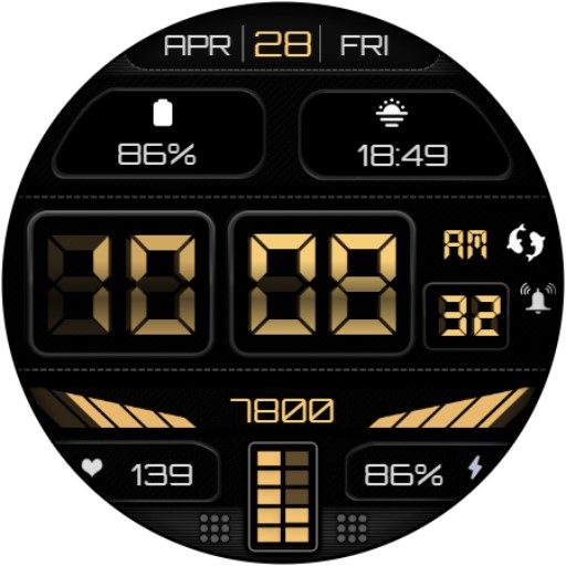 Black Classic Digital Informer