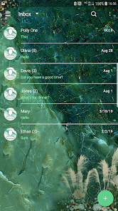 Next SMS Green marble skin 7.1 APK + Mod (Free purchase) for Android