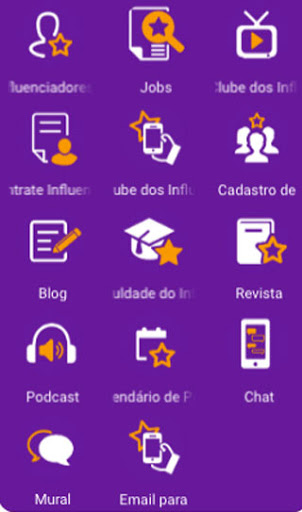 Android application Clube dos Influenciadores screenshort