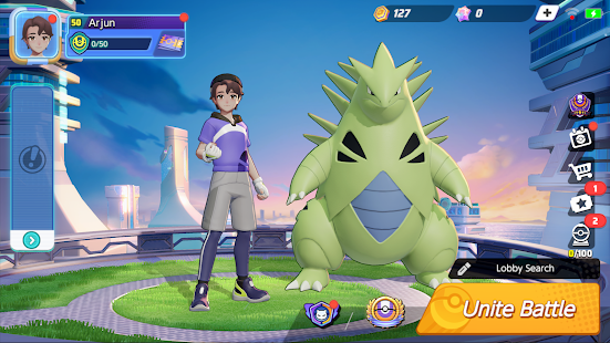 Snímek obrazovky Pokémon UNITE