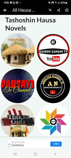 All Hausa Novels Screen 3