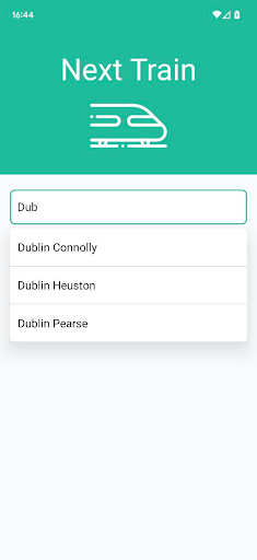 Android application Next Train screenshort