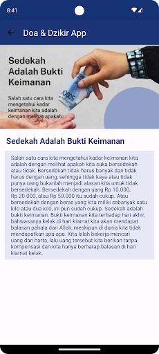 Android application Doa&Dzikir screenshort