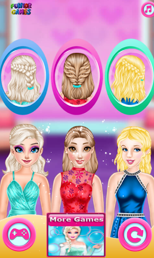 Android application Ice Princess Short Hair Salon screenshort