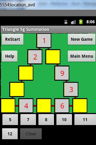 Android application Word Triangle 5g puzzle screenshort