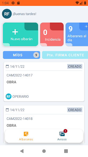 Hercal Albaranes Screen 2