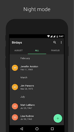 Birdays – Birthday reminder Screenshot 3 - AppWisp.com