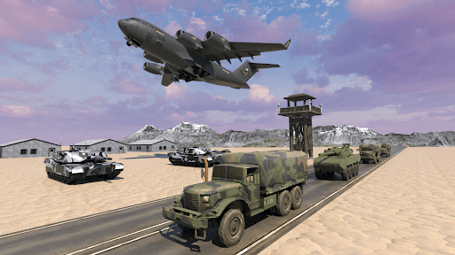 Android application Army Truck Transport screenshort
