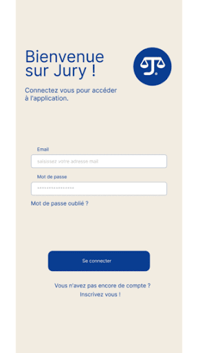 Android application JURY screenshort