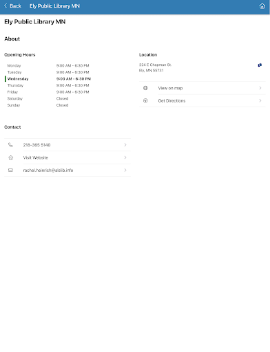 Screenshot of Arrowhead Library System MN