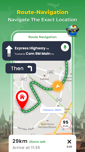 GPS Earth Map Voice Navigation Screenshot 2 - AppWisp.com