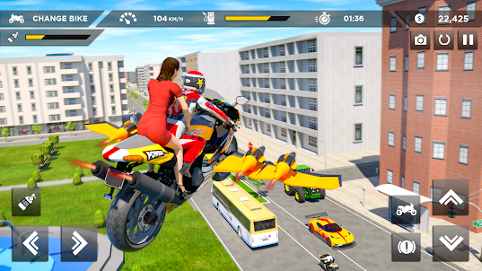 Simulador de bicicleta voadora