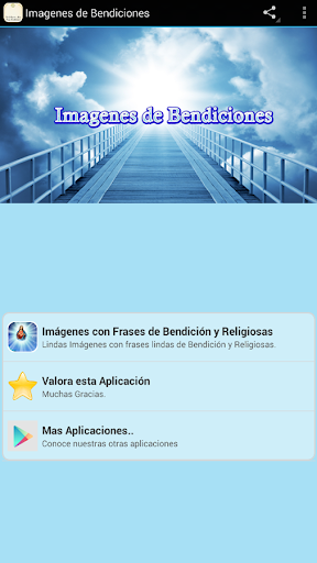 Android application Imagenes de Bendiciones screenshort