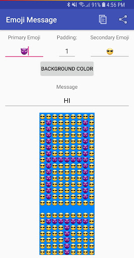 Android application Emoji Message screenshort