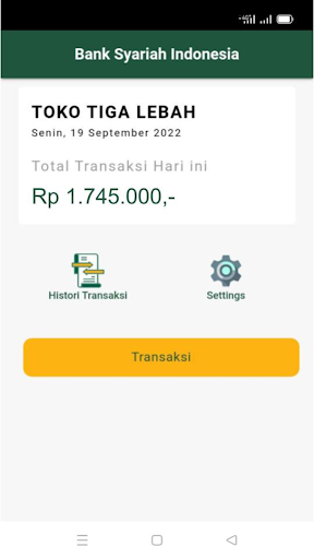 BSI Merchant App Screen 2