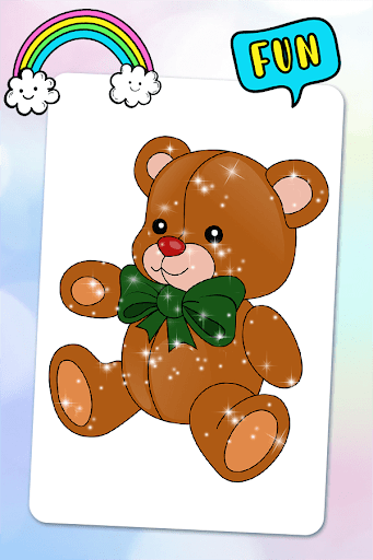 Teddy Bear Coloring Screen 3