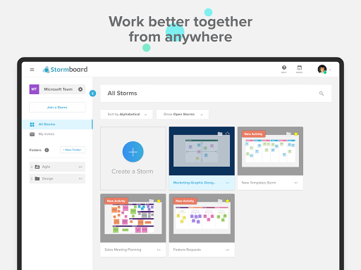 Screenshot of Stormboard