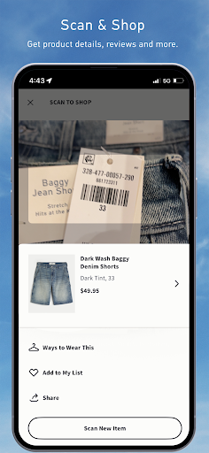 Screenshot of Hollister Co.
