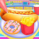 Fast food cooking games - pizza, burger, hot dog icon