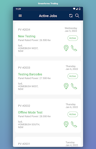 GreenForms Solar App Screen 3