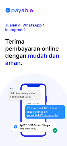 Android application Payable: Mudah Jualan Online screenshort