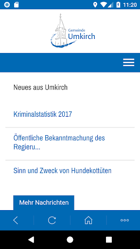 Android application Umkirch Für Unterwegs screenshort