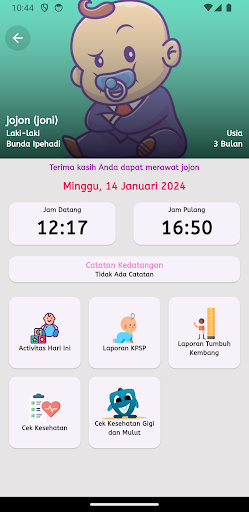 Android application I'm Care Puspa screenshort