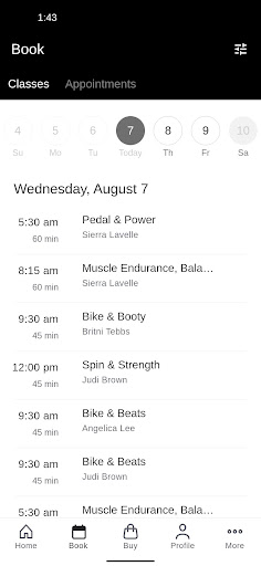 Tebbs Training Screen 2
