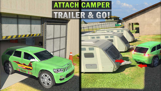 Camper Van Truck Simulator: Cruiser Car Trailer 3D v1.24 (Unlocked) Gallery 3