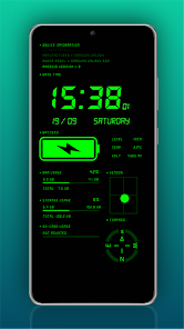 Captura de Pantalla 4 Reloj digital e estado batería android