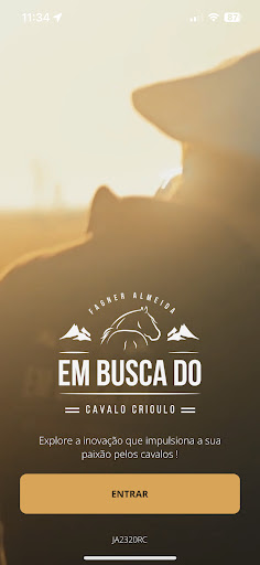Android application Em Busca do Cavalo Crioulo screenshort