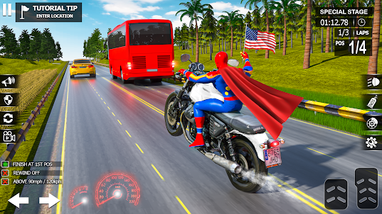 GT Superhero Bike Racing Games