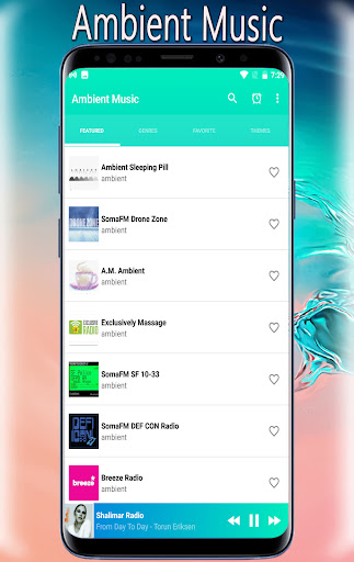 Android application Ambient Music screenshort