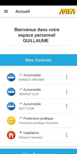 Mon appli MFA Screen 2