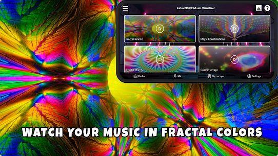 Visualizzatore musicale Astral 3D FX MOD APK (Premium sbloccato) 1
