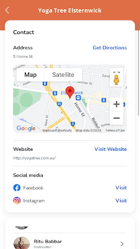Android application Yoga Tree Elsternwick screenshort