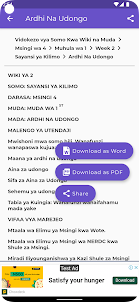Lessonotes in Swahili