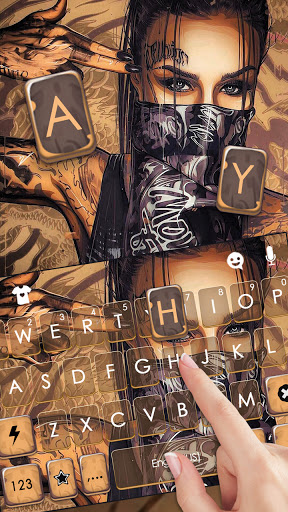 Gangsta Tattoo Girl Keyboard B Screen 2