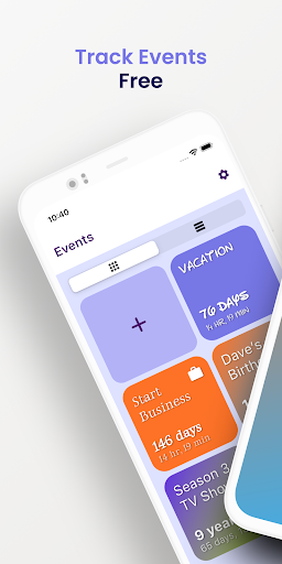Android application Countdowns screenshort