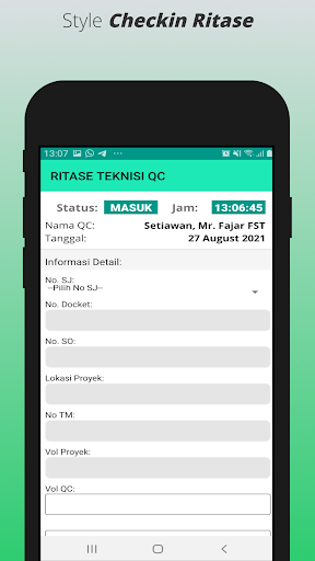 Merak Ritase Screen 3