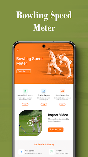 Android application Bowling Speed Meter screenshort
