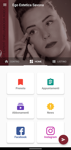 Android application Ego Estetica Savona screenshort