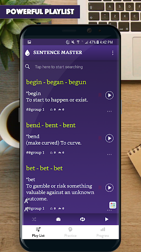 Android application English Irregular Verbs Master screenshort