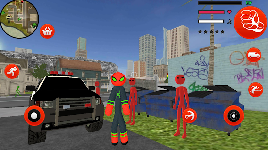 Stickman Spider Rope Hero Gangstar Crime apkdebit screenshots 12