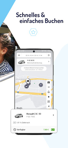 mobileeee E-Carsharing Screen 2